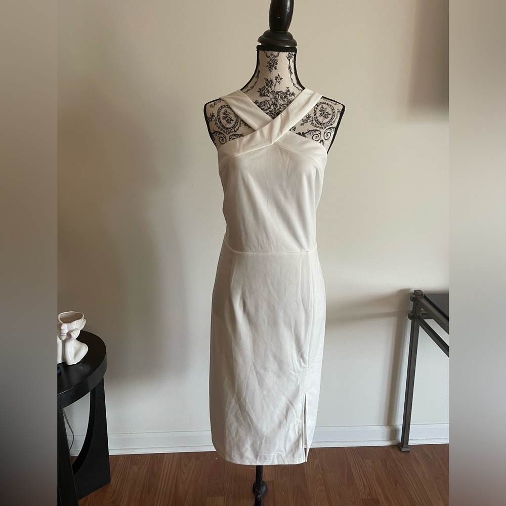 White Halter Dress by Grace Karin. SZ Large